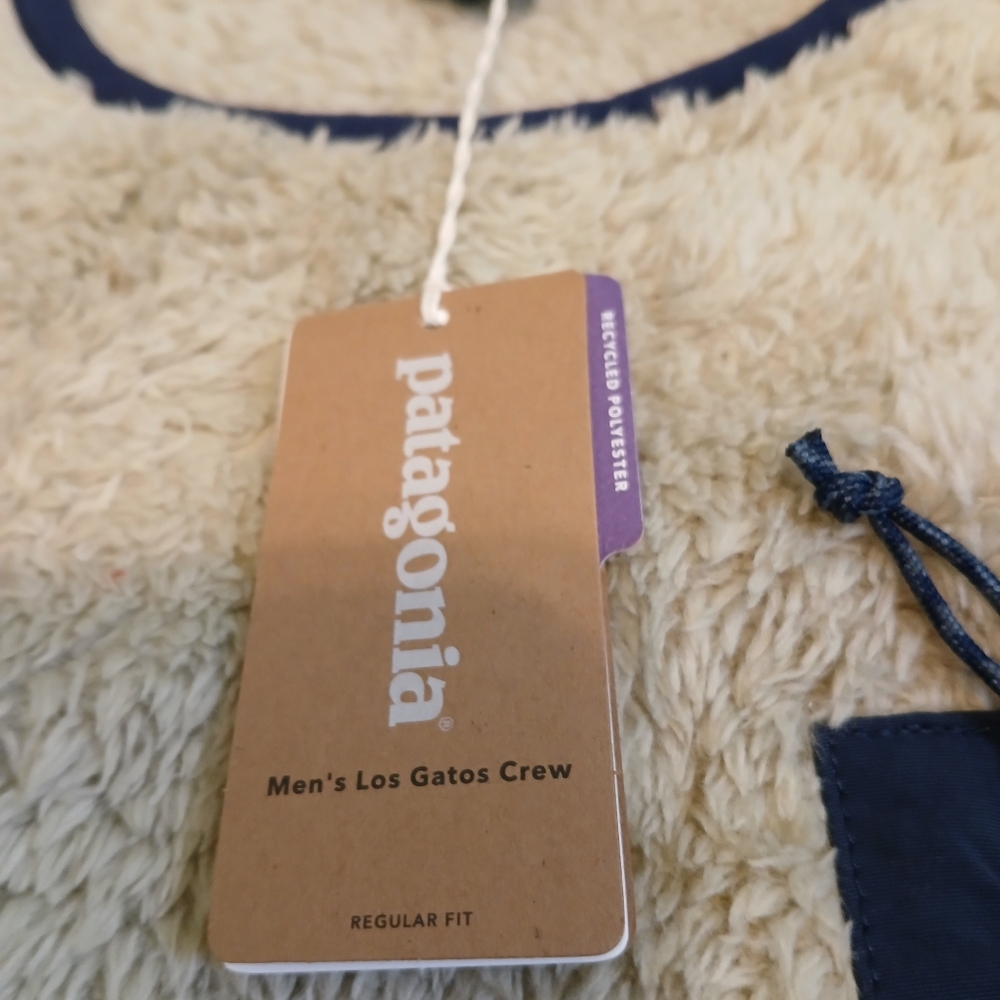 Patagonia Los Gatos Crew El Cap Khaki Pullover Fleece Men's Size Small (NWT) - Picture 4 of 7